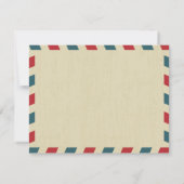 ワールドトラベラーエアメール | カリフォルニアブライダルシャワー 招待状 (裏面)