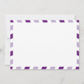 ワールドトラベラーエアメール |ブライダルシャワー 招待状 (裏面)