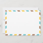 ワールドトラベラーエアメール |ブライダルシャワー 招待状 (裏面)