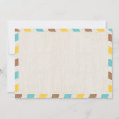 ワールドトラベラーエアメール |ブライダルシャワー 招待状 (裏面)