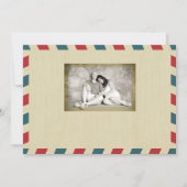 ワールドトラベラーエアメール |ブライダルシャワー 招待状 (裏面)