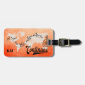 ワールドトラベラーカスタムズマップモノグラム ラゲッジタグ (正面横)