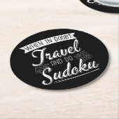 ワールドトラベラーズスドクパズル恋人 ラウンドペーパーコースター (アングル)