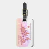 ワールドトラベラーダスティバラマップ名荷物タグ ラゲッジタグ (正面縦)