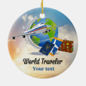 ワールドトラベラーテンプレートセラミックオーナメント セラミックオーナメント (裏面)