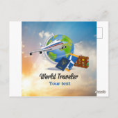 ワールドトラベラーテンプレート ポストカード (裏面)