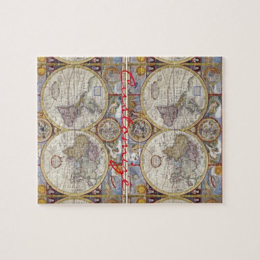 ワールドトラベラーヴィンテージマップサンダー_コーブ ジグソーパズル (横)