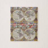 ワールドトラベラーヴィンテージマップサンダー_コーブ ジグソーパズル (縦)