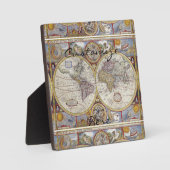 ワールドトラベラーヴィンテージマップサンダー_コーブ フォトプラーク (正面)