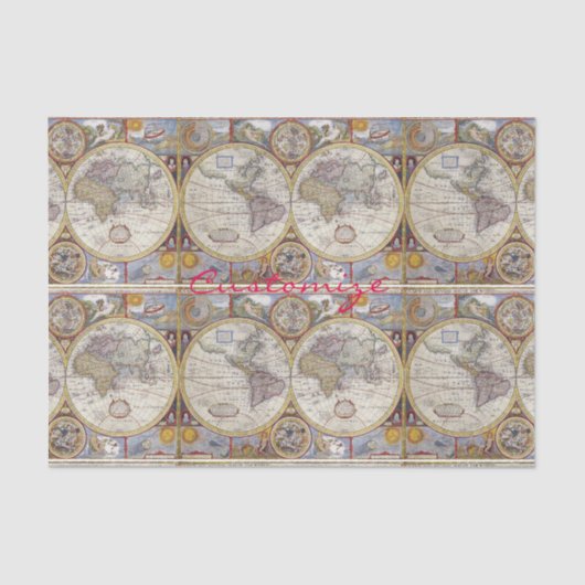 ワールドトラベラーヴィンテージマップThunder_Cove 薄葉紙 (正面)