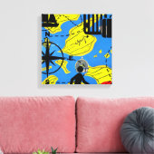 ワールドトラベラー キャンバスプリント (インサイチュ (リビング))