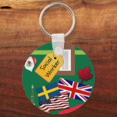 ワールドトラベラー・ソーシャルワーカー キーホルダー (正面)