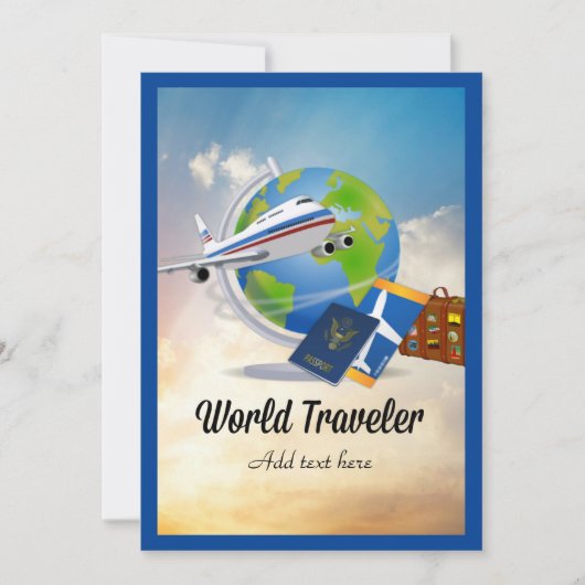 ワールドトラベラー、テンプレート、 カード (正面)
