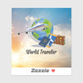 ワールドトラベラー、デザイン2 シール (シート)