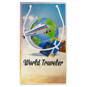 ワールドトラベラー – デザイン#2 スモールペーパーバッグ (裏面)