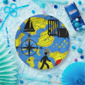 ワールドトラベラー ペーパープレート (パーティー)