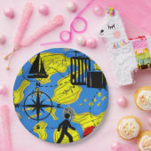 ワールドトラベラー ペーパープレート (パーティー)