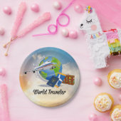 ワールドトラベラー ペーパープレート (パーティー)