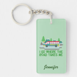 ワールドトラベラーRVカンパーロードトリップバケーションカスタム キーホルダー