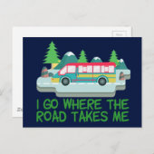 ワールドトラベラーRVキャンパーロードトリップバケーション ポストカード (正面/裏面)