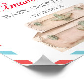 ワールドトラベルアドベンチャーニュートラルベビーシャワーへようこそ ポスター (角)