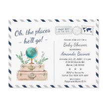 ワールドトラベルアドベンチャー男の赤ちゃんシャワースプリンクル