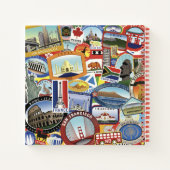 ワールドトラベルパターン ノートブック (裏面)