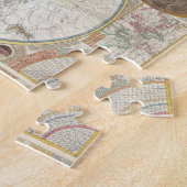 ワールドトラベルマップアンティークヴィンテージ ジグソーパズル (側面)