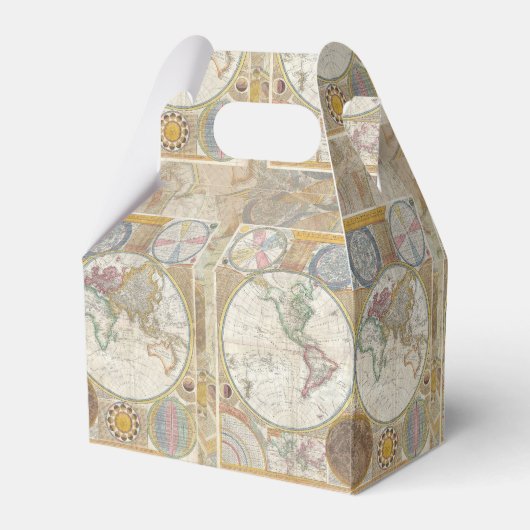 ワールドトラベルマップアンティークヴィンテージ フェイバーボックス (裏面サイド)