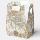 ワールドトラベルマップアンティークヴィンテージ フェイバーボックス (オープン)