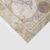 ワールドトラベルマップアンティークヴィンテージ 薄葉紙 (詳細)