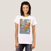 ワールドトラベルマップ(引用文) Tシャツ (正面フル)