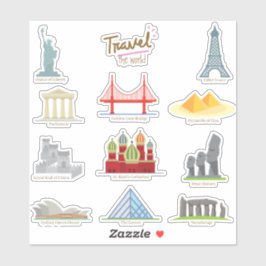 ワールドトラベルランドマーク&モニュメント教育 シール