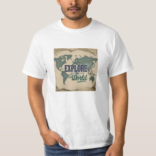 ワールドトラベルTシャツを探索 Tシャツ (正面)