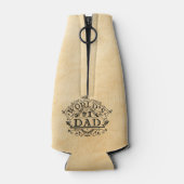 ワールドナンバーワンパパヴィンテージ パーソナライズされた ボトルクーラー (裏面)