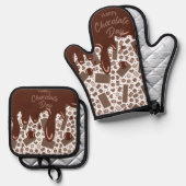 ワールドハッピーチョコレートデー 鍋つかみ&鍋敷きセット (正面/裏面)