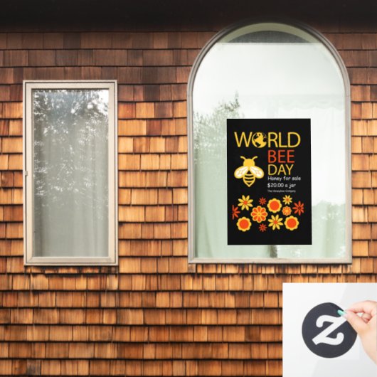 ワールドハニーデー5月20日 ウィンドウサイン (ホームウィンドウ)