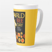 ワールドハニーデー5月20日 カフェラテマグ (右アングル)