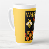 ワールドハニーデー5月20日 カフェラテマグ (左アングル)