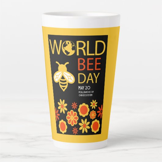 ワールドハニーデー5月20日 カフェラテマグ (正面)