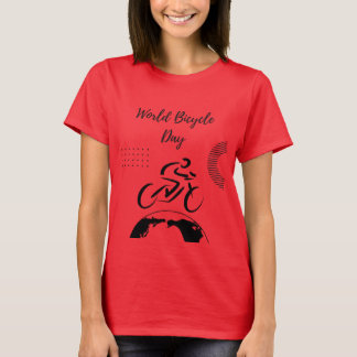 ワールドバイシクルデー – サイクリング愛好家Tシャツ Tシャツ