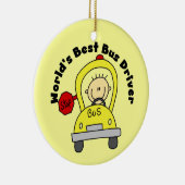 ワールドバス最高のの運転手 セラミックオーナメント (右)