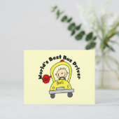 ワールドバス最高のの運転手 ポストカード (スタンド正面)