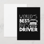 ワールドバス最高のの運転手 出欠カード (正面/裏面)