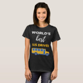 ワールドバス最高のの運転手 Tシャツ (正面フル)