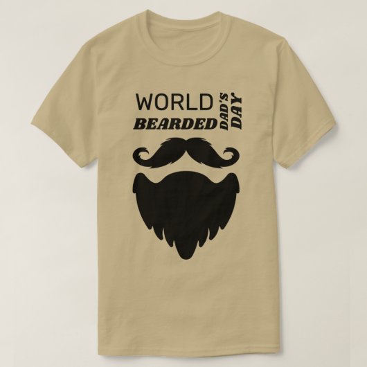 ワールドパパひげの日1 Tシャツ (デザイン正面)