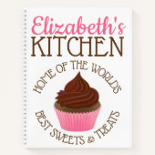 ワールドパーソナライズされたズスイーツ最高のレシピノート ノートブック (正面)