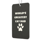 ワールドパーソナライズされたズベストキャットパパカスタム文字 カーエアーフレッシュナー (左)