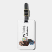 ワールドパーソナライズされたトラベラー ラゲッジタグ (正面縦)