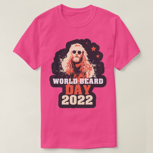 ワールドヒゲの日2022 2 Tシャツ (デザイン正面)